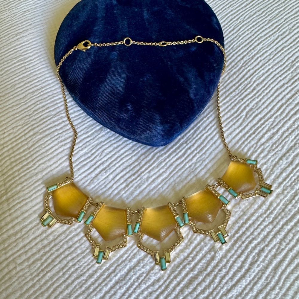 Alexis Bittar Phoenix Deco Lucite Necklace